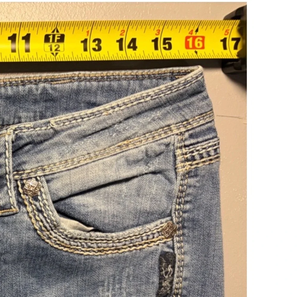 Silver Jeans Co Lola Jeans Womens 32x30 Blue Bootcut Mid Rise Contrast Stitch
